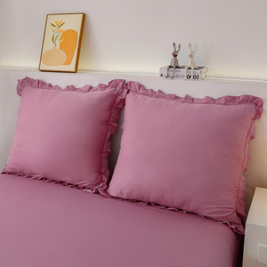 Bedding set 160 x 200 3 pieces Cotton with Ruffle Lynda 05