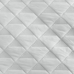 Quilted Bedspread 200 x 220 with Ruffle Vanesa Silver