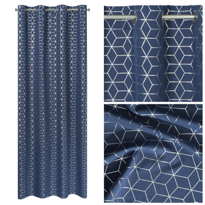 Curtain 140 x 250 Ready Decorative Cube Gran + Sr