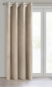 Curtain 140 x 250 Decorative Velvet Melanie Beige