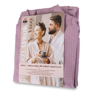 Gofer Unisex Cotton Bathrobe Vizzy XL 06 Heather Purple
