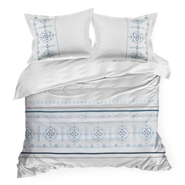 Bedding 220 x 200 3pc Embroidered Cotton HAFT 9B