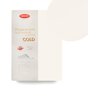 120 x 200 Satin sheet with elastic Gold 02