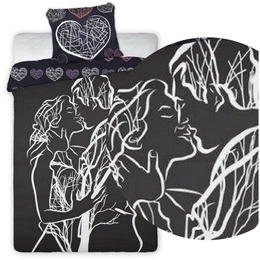 Bedding Cotton Amore 001 Lovers 160x200NP 2 parts