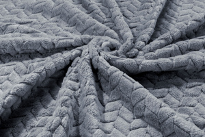 Blanket 200 x 220 Microfiber Stamped Ardea Herringbone 13