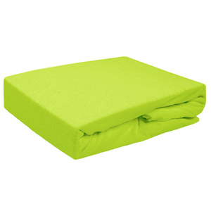 Terry sheet with elastic 052_D Lime 140x200