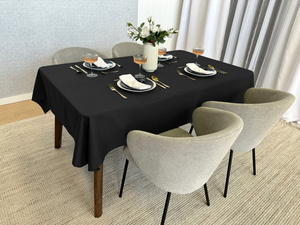 Tablecloth 120x260 Stain-Resistant Surbo Black