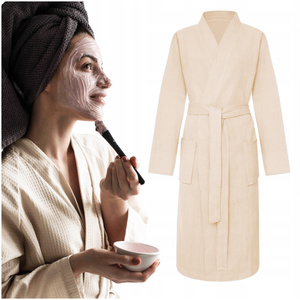 Gofer Waffle Cotton Bathrobe Murat XL Cream