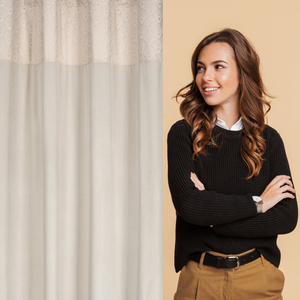 Curtain 140 x 250 Decorative Drawstring Agnes Cream