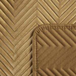Sofia Honey Decorative Velour Bedspread 230 x 260