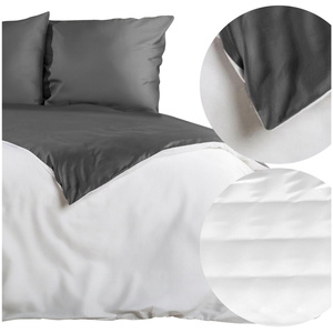 Bedding 220 x 200 3cz Satin Nova3 White + Steel