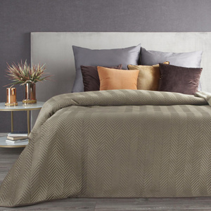 170 x 210 Decorative Velour Sofia Brown Bedspread