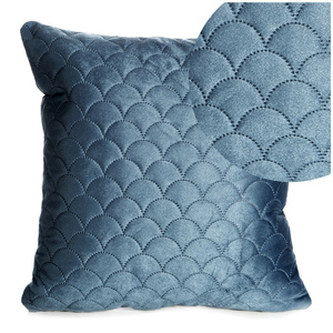 Velvet pillowcase Ariel 40 x 40 Blue