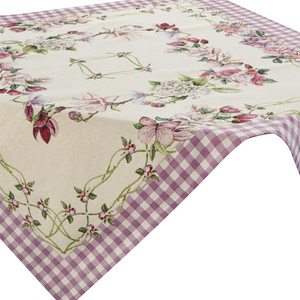 100 x 100 Decorative Tapestry Tablecloth 1225 Purple