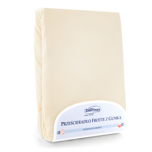 Terry sheet with elastic 018_D Ecru 200x220