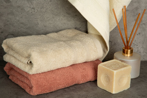 30 x 50 Bath Towel Terry Aline 12 Powder