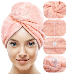 Turban 65 x 25 Microfiber Towel Aki Apricot
