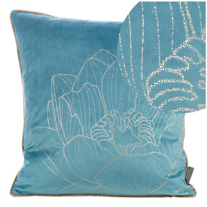 Pillowcase 45 x 45 Decorative VELVET LOTOS8 TUR + ZŁ