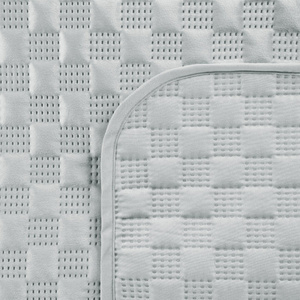 Quilted Velvet Bedspread 220 x 240 Sofia4 Silver