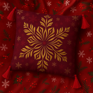 Christmas pillowcase 45 x 45 Christmas Panama 5384A