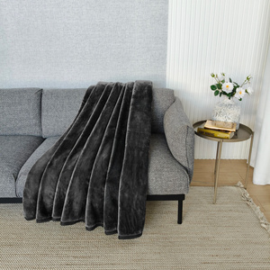 Blanket 160 x 200 Acrylic Solid Warm Yasemin 05