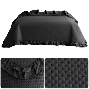 Quilted Bedspread 200 x 220 with Ruffle Rosella 02