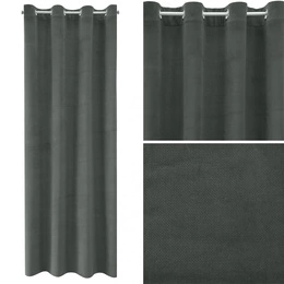 Curtain 140 x 250 Decorative Velvet Milo Graphite