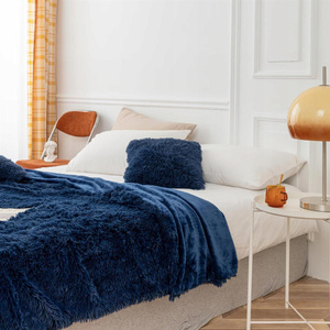 Blanket 150 x 200 Yeti Italic Furry Blue