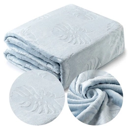 Ardea Leaf 08 Embossed Microfiber Blanket 200x220