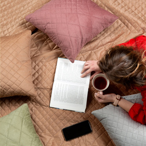 40 x 40 Quilted Velvet Luiz3 Brick Pillowcase