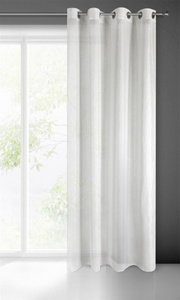 Decorative Curtain Elicia 140 x 250 White Throw