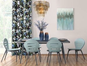 Curtain 140 x 250 Decorative Velvet Maja Blue