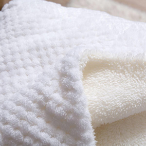 Blanket 150 x 200 Microfiber Lamb Sherpa White