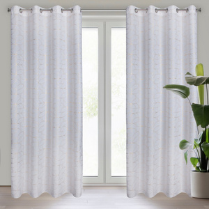 Curtain 140 x 250 Decorative Evi White + Gold