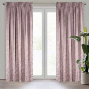 Curtain 140 x 270 Decorative Velvet Rivia Pink