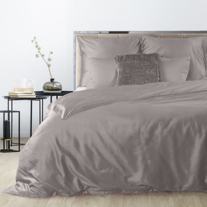 Bedding 180 x 200 3pc Satin Nova3 Ash