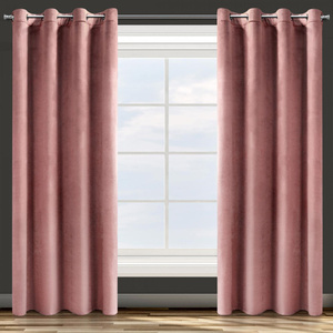 Curtain 140 x 250 Decorative Velvet Rosa C. Pink