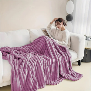 Blanket 200 x 220 Microfiber Plush Shirley 03