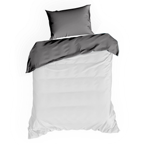 Bedding 140 x 200 2cz Satin Nova3 White + Steel