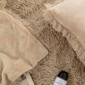 Blanket 70 x 150 Italian Fur Yeti Beige
