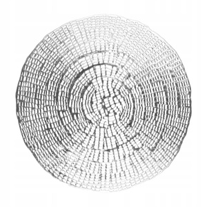 Pad fi 38 Decorative Sheen Round Silver