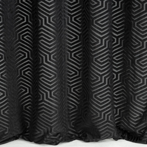 Curtain 140 x 250 Decorative Velvet Inga Black