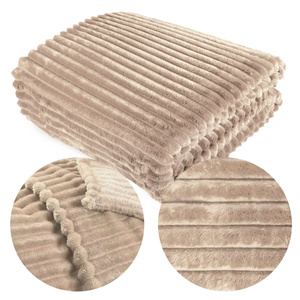 Blanket 160 x 200 Microfiber Plush Stripes Cadence 04