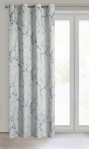 Velvet Curtain Wera 140 x 250 Light Grey