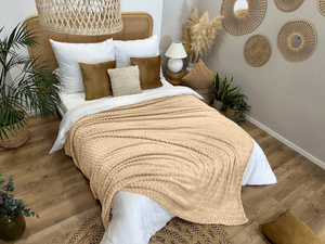 Blanket 200 x 220 Microfiber Embossed Plush Ala 3D Slices 04
