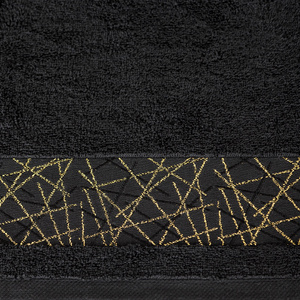 70 x 140 Terry Bath Towel Nika 08 Black