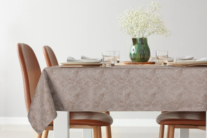 85 x 85 Decorative Jacquard Tablecloth Isla C.Beige
