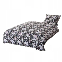 Bedding 140 x 200 2cz Cotton Peony Dark Black