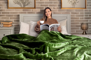 Blanket 160 x 200 Acrylic Solid Warm Yasemin 10