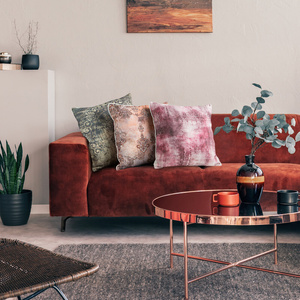 Decorative Linen 18 Powder+Poma pillowcase 45 x 45